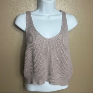 NWT Lulu's Let's Get Away Twist Back Tank Sweater LULUS